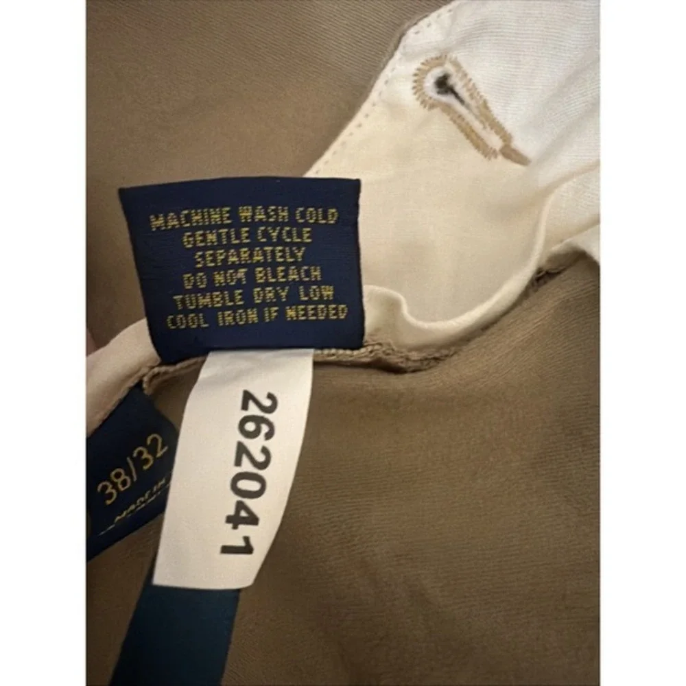 Polo‎ Ralph Lauren M Chino Pants Khaki Size 38x31 Classic Fit Casual Cotton 5057